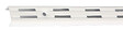 MONIN - Crémaillère double entraxe 32mm blanche 1440mm - MONIN - 527320 - vignette