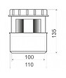 REGIPLAST - Aérateur à membrane - pour tube diam. 100 - 110- réf : AM100 - REGIPLAST - vignette