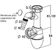 NICOLL - Siphon easyphon évier et prise M.A.L. Diam 40 mm Nicoll - vignette