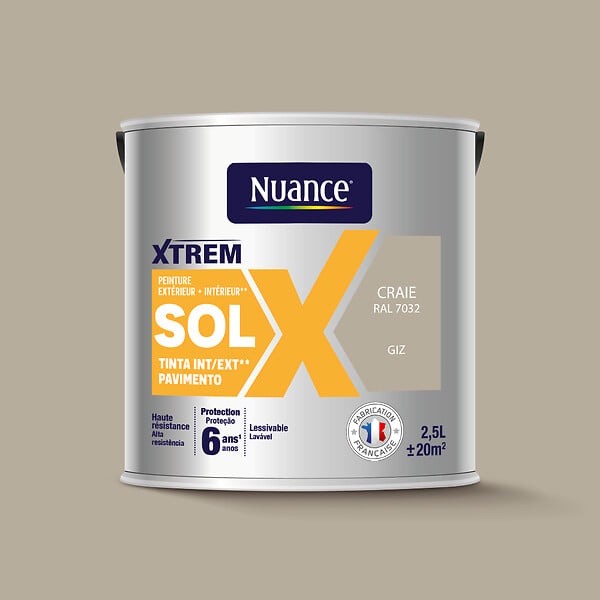 NUANCE - Peinture sol craie sat 2.5L - large