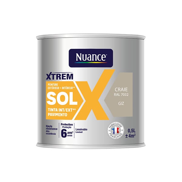 NUANCE - Peinture sol craie sat 0.5L - large