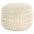 VIDAXL - vidaXL Pouf fait à la main en macramé 45x30 cm Coton - vignette