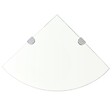 VIDAXL - vidaXL Étagère de coin avec supports chromés Verre Transparent 35 x 35 cm - vignette