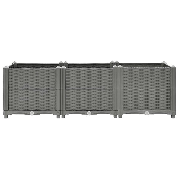 VIDAXL - vidaXL Lit surélevé 120x40x38 cm Polypropylène - large