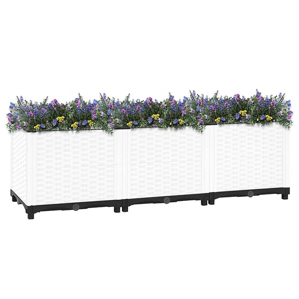 VIDAXL - vidaXL Lit surélevé 120x40x38 cm Polypropylène - large