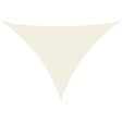 VIDAXL - vidaXL Voile de parasol tissu oxford triangulaire 5x6x6 m crème - vignette