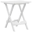 VIDAXL - vidaXL Table pliable de jardin 45,5x38,5x50 cm Blanc - vignette