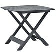 VIDAXL - vidaXL Table pliable de jardin Anthracite 79x72x70 cm Plastique - vignette