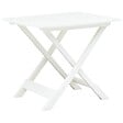 VIDAXL - vidaXL Table pliable de jardin Blanc 79x72x70 cm Plastique - vignette