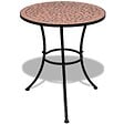VIDAXL - vidaXL Table de bistro Terre cuite 60 cm Mosaïque - vignette