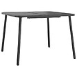 VIDAXL - vidaXL Table de jardin anthracite 100x100x71 cm acier - vignette