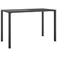 VIDAXL - vidaXL Table à manger de jardin anthracite 110x54x70 cm acier - vignette