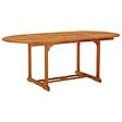 VIDAXL - vidaXL Table de jardin 200x100x75 cm Bois d'eucalyptus solide - vignette