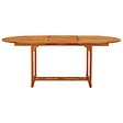 VIDAXL - vidaXL Table de jardin 200x100x75 cm Bois d'eucalyptus solide - vignette