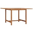 VIDAXL - vidaXL Table à dîner de jardin 110x110x75 cm Bois massif de teck - vignette