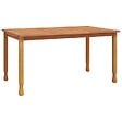VIDAXL - vidaXL Table à dîner de jardin 150x90x75 cm bois massif de teck - vignette