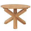 VIDAXL - vidaXL Table à dîner de jardin Ø110x75 cm Bois de teck massif - vignette