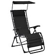 VIDAXL - vidaXL Chaises pliables de terrasse lot de 2 Textilène Noir - vignette
