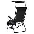 VIDAXL - vidaXL Chaises pliables de terrasse lot de 2 Textilène Noir - vignette