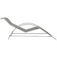 VIDAXL - vidaXL Chaises longues lot de 2 avec table Aluminium Taupe - vignette