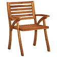 VIDAXL - vidaXL Chaises de jardin lot de 6 Bois d'acacia solide - vignette