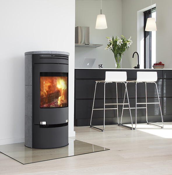 ADURO - Poêle à bois 1-1SK - Noir - 6kW - large