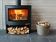 ADURO - Poêle à bois - Acier - Noir - 6.5kW - vignette