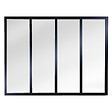 SKYLAB - verrière Slim noir effet métal 4 carreaux - vignette