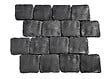 W.HAIRIE - Pave xviii 15x16.5 cm ton noir cire - vignette
