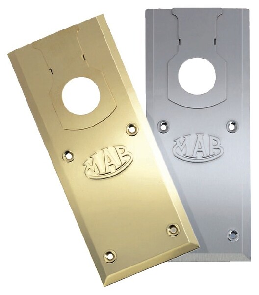 MAB - Plaque finition inox pour pivot série 77 - MAB - AC534.IN - large