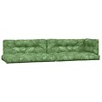 VIDAXL - vidaXL Coussins de palette lot de 5 motif de feuilles tissu - vignette