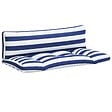 VIDAXL - vidaXL Coussins de palette lot de 2 rayures bleues/blanches - vignette