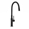 SWISS AQUA TECHNOLOGIES - Swiss Aqua Technologies Mitigeur pour évier de cuisine, bec flexible en silicone, aérateur Neoperl®, cartouche en céramique, noir mat (SATBSD290CM) - vignette