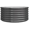 VIDAXL - vidaXL Jardinière Acier enduit de poudre 80x80x36 cm Anthracite - vignette