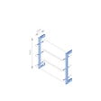 EMUCA - Kit de cadre modulaireKit de Zero avec matériel de fixation murale, Aluminium et Zamak, Peint en noir texturé - vignette