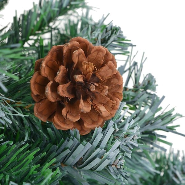 VIDAXL - vidaXL Arbre de Noël artificiel avec pommes de pin 180 cm - large