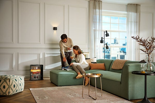 QLIMA - Poêle à pétrole à mèche - 2700W - large
