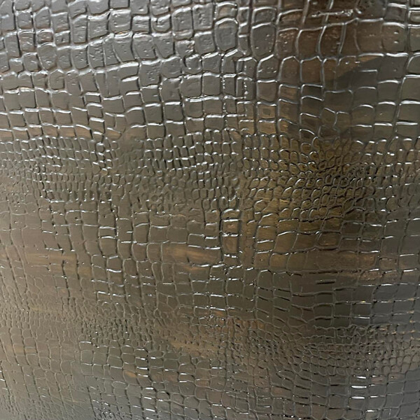 PLANETE BAIN - Baignoire semi-îlot design 170x87 cm effet texturé peau de crocodile - Acrylic Lucite® - Savane - large