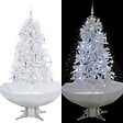 VIDAXL - vidaXL Arbre de Noël neigeux avec base de parapluie Blanc 170 cm - vignette