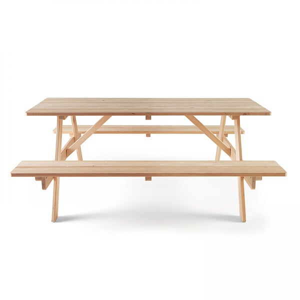 OVIALA - Table de pique nique en bois FSC 6 places - Norman - large