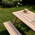 OVIALA - Table de pique nique en bois FSC 6 places - Norman - vignette