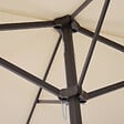 OUTSUNNY - Parasol de jardin XXL parasol grande taille 4,6L x 2,7l x 2,4H m ouverture fermeture manivelle acier polyester haute densité crème - vignette