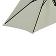 OUTSUNNY - Parasol inclinable octogonal  Ø 2,65 x 2,35H m métal époxy noir polyester haute densité 180 g/m² gris clair - vignette