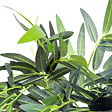 OUTSUNNY - Bambou artificiel XXL 1,80H m 1105 feuilles denses réalistes pot inclus noir vert - vignette