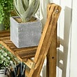 OUTSUNNY - Étagère à plantes forme pyramidale échelle pliante avec 3 étagères - dim. 80L x 37l x 93H cm - bois sapin traité carbonisation - vignette