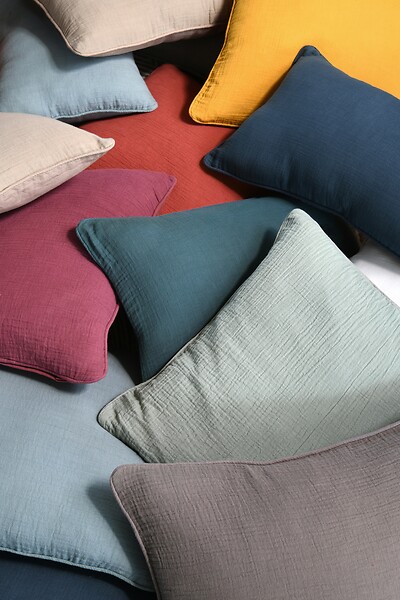 STOF - Coline coussin 30x50 bleu - large