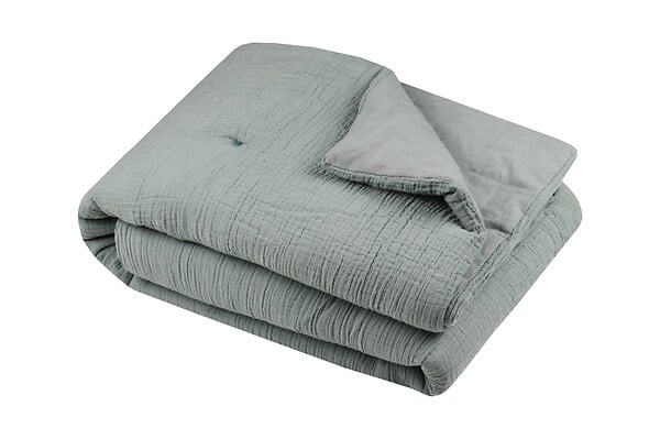 STOF - Coline plaid edredon 125x150 sauge - large