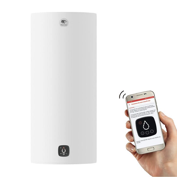THERMOR - Chauffe-eau DURALIS CONNECT Vertical - 150 l - Vertical mural étroit - Hauteur : 1155 mm - large