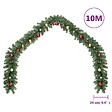 VIDAXL - vidaXL Guirlande de Noël décorée avec boules 10 m - vignette