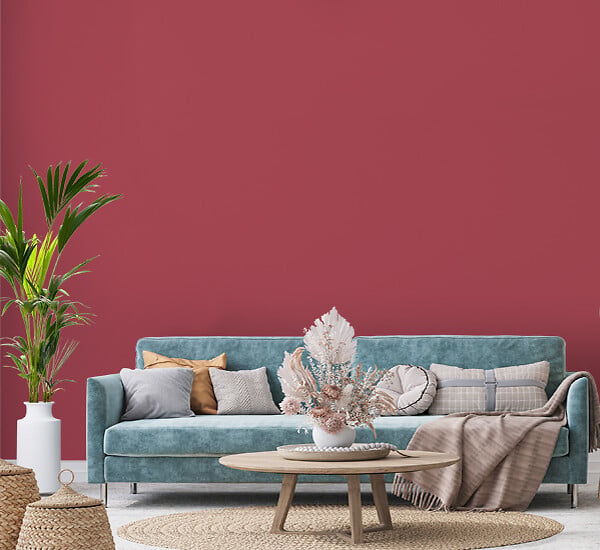 NUANCE - Peinture MonoCrème - Rouge framboise - Satin - 0.5L - large